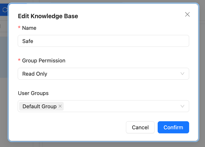 Knowledge Base Permissions